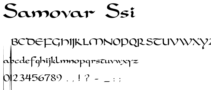 Samovar SSi font